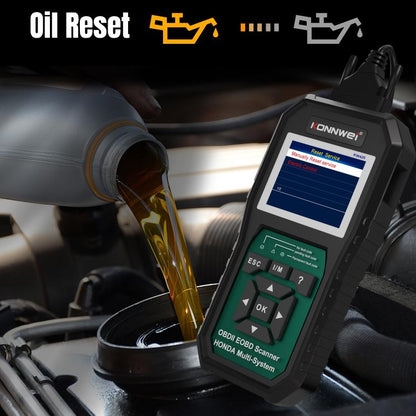 KONNWEI KW420 2.8 inch Color Screen Car OBD2 Fault Diagnostic Scan Tool for Honda(Black Green) - Code Readers & Scan Tools by KONNWEI | Online Shopping UK | buy2fix