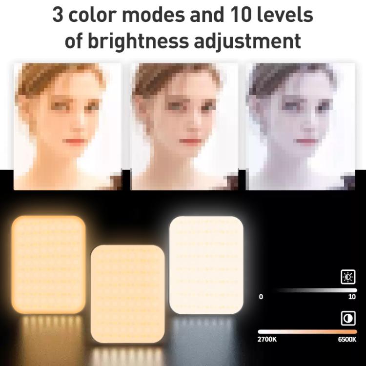 W80 Multifunctional Portable Magnetic Fill Light, Style:Three-Colors Light - Selfie Light by buy2fix | Online Shopping UK | buy2fix