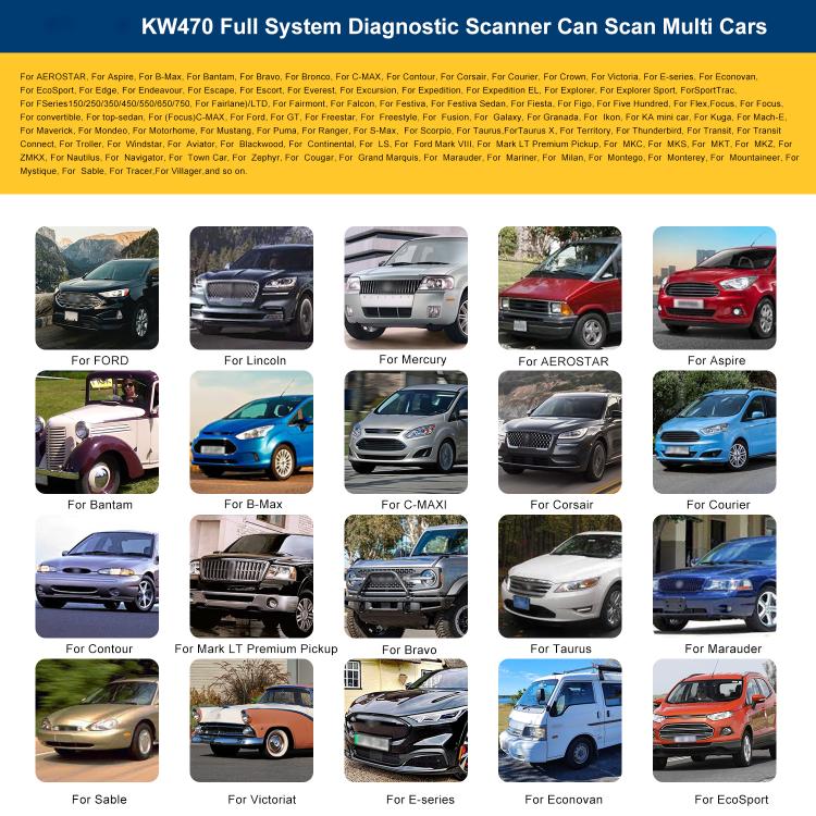 KONNWEI KW470 2.8 inch Color Screen Car OBD2 Fault Diagnostic Scan Tool for Ford(Black Green) - Code Readers & Scan Tools by KONNWEI | Online Shopping UK | buy2fix