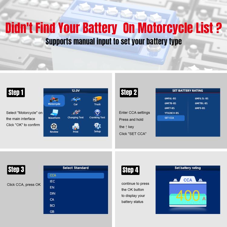 KONNWEI KW700 12V / 24V 2.8 inch Color Screen Car Battery Tester with Printer(Black) - Code Readers & Scan Tools by KONNWEI | Online Shopping UK | buy2fix