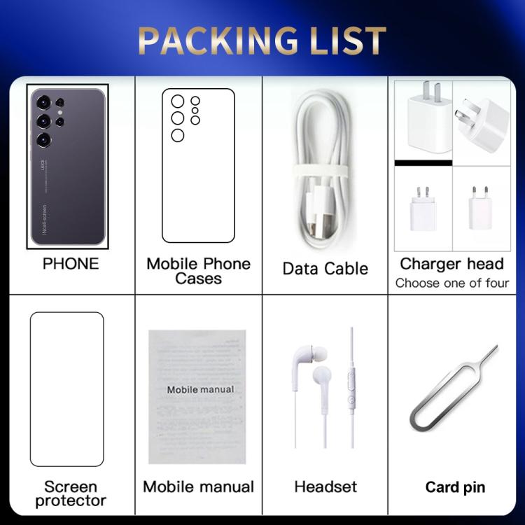 S24 Ultra / ZKU213, 2GB+16GB, 6.56 inch Android 8.1 MTK6580A Quad Core, Network: 3G, Dual SIM, Plug:UK Plug(White) -  by buy2fix | Online Shopping UK | buy2fix