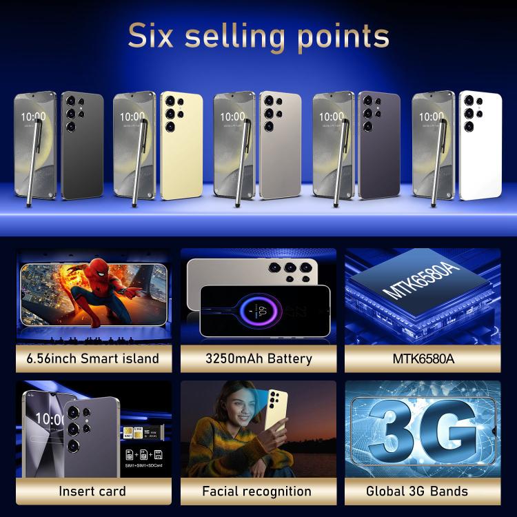 S24 Ultra / ZKU213, 2GB+16GB, 6.56 inch Android 8.1 MTK6580A Quad Core, Network: 3G, Dual SIM, Plug:AU Plug(Purple) -  by buy2fix | Online Shopping UK | buy2fix