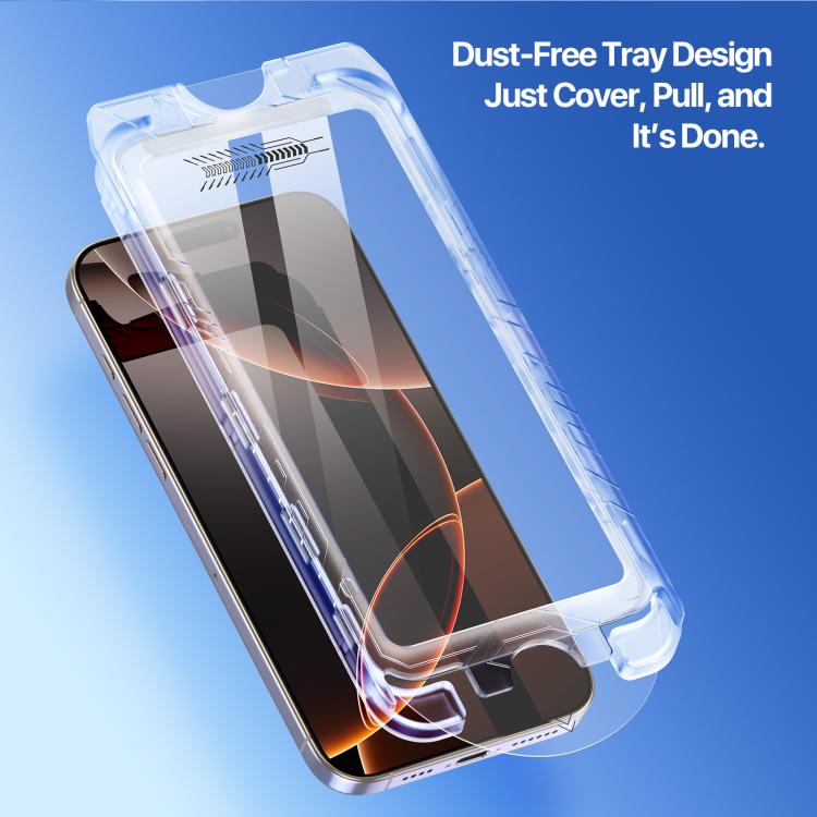 For iPhone 16 Pro Max DUX DUCIS Roga Series 2.5D HD Fully Transparent Tempered Screen Protector with Dust Removal Quick-Attach Box - iPhone 16 Pro Max Tempered Glass by DUX DUCIS | Online Shopping UK | buy2fix