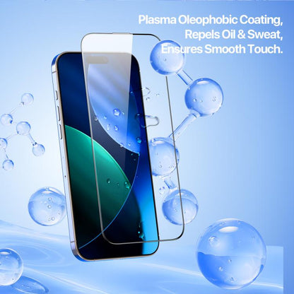 For iPhone 17 Pro DUX DUCIS Roga Series 2.5D HD Fully Transparent Tempered Screen Protector with Dust Removal Quick-Attach Box - iPhone 17 Pro Tempered Glass by DUX DUCIS | Online Shopping UK | buy2fix