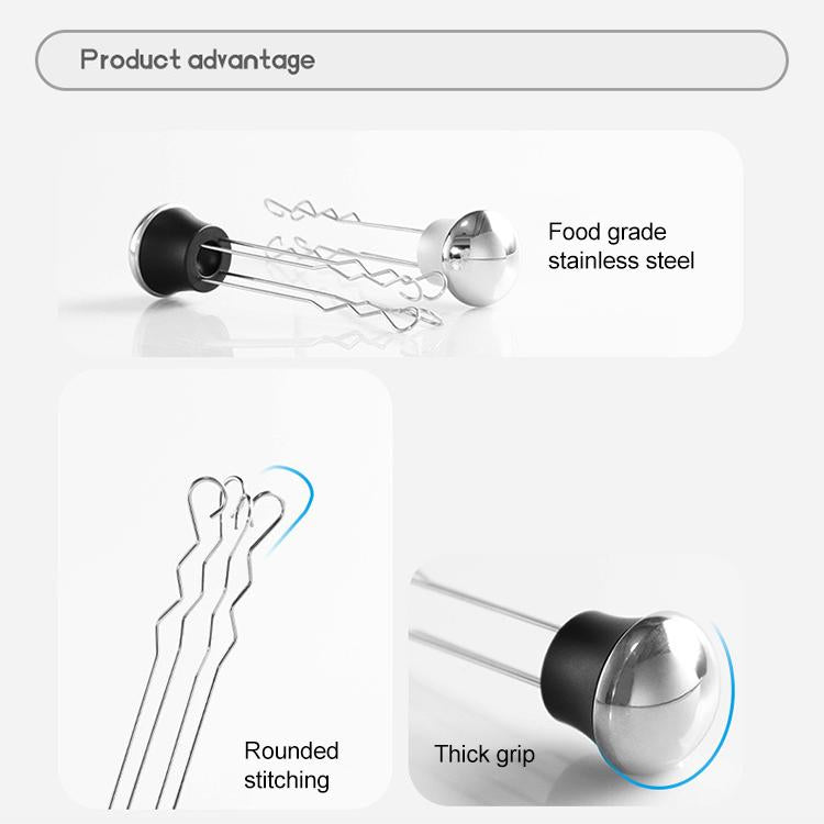 Stainless Steel Tumbler Coffee Loose Powder Needle(Black) - Coffee Machine Parts by buy2fix | Online Shopping UK | buy2fix