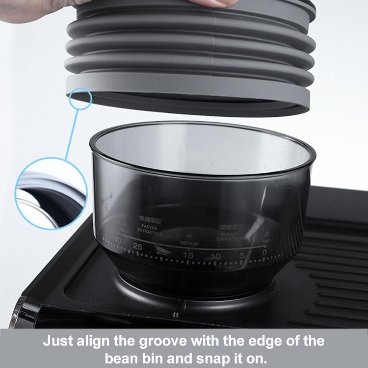 Coffee Machine Bean Silicone Hopper Bellows Air Blower For Barsetto(Grey) - Coffee Machine Parts by buy2fix | Online Shopping UK | buy2fix