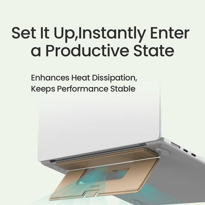 NILLKIN DualWing Adhesive Laptop Stand(Black) - Laptop Stand by NILLKIN | Online Shopping UK | buy2fix