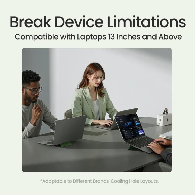 NILLKIN DualWing Adhesive Laptop Stand(Khaki) - Laptop Stand by NILLKIN | Online Shopping UK | buy2fix