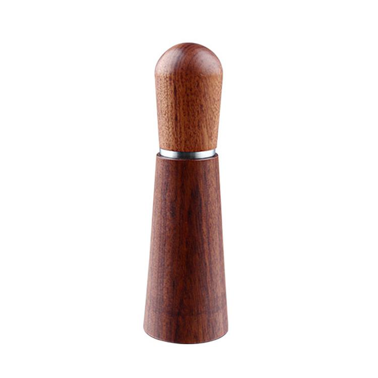 Solid Wood Stand Stainless Steel Coffee Loose Powder Needle(Red Brown) - Coffee Machine Parts by buy2fix | Online Shopping UK | buy2fix