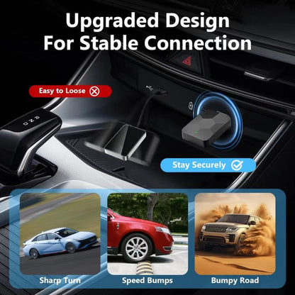 2 in 1 USB Wired to Wireless Car CarPlay / Android Auto Box Adapter(Black) - Bluetooth Adapters by buy2fix | Online Shopping UK | buy2fix