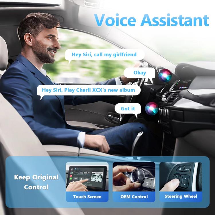 2 in 1 USB Wired to Wireless Car CarPlay / Android Auto Box Adapter(Black) - Bluetooth Adapters by buy2fix | Online Shopping UK | buy2fix