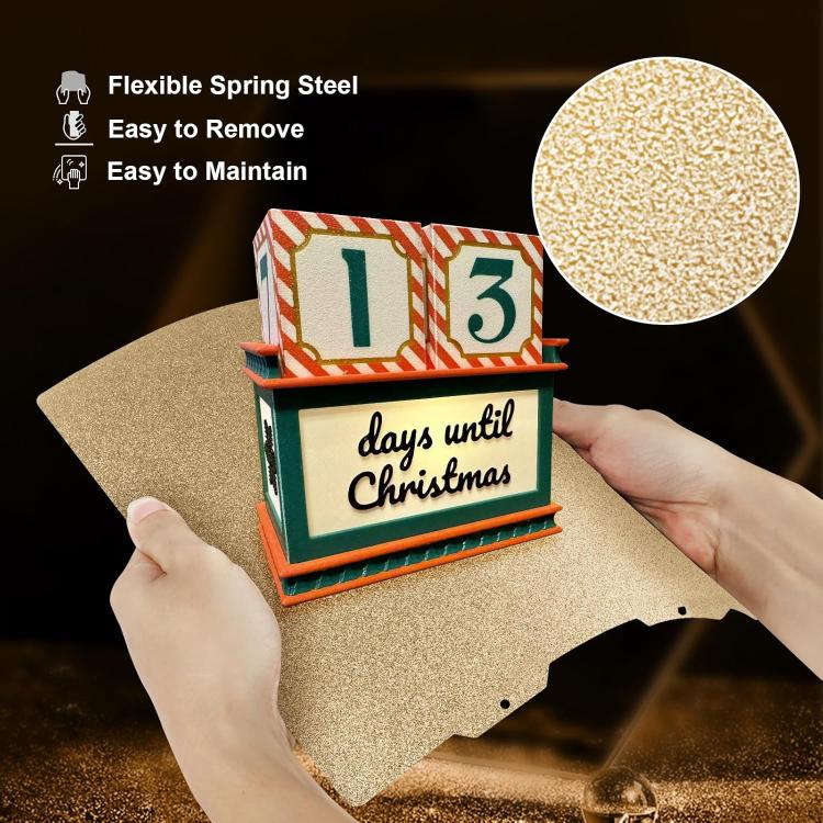 3D Printing Build Plate 184mm For Bambu Lab A1 mini Printer, Style:Gold / Double-Textured PEI - Parts by buy2fix | Online Shopping UK | buy2fix