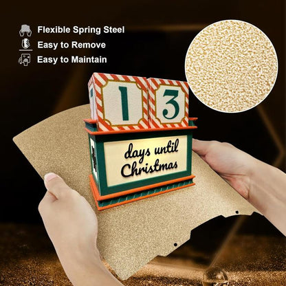 3D Printing Build Plate 184mm For Bambu Lab A1 mini Printer, Style:Gold / Double-Textured PEI - Parts by buy2fix | Online Shopping UK | buy2fix