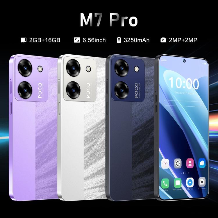 M7 Pro / ZKU289, 2GB+16GB, 6.56 inch Android 8.1 MTK6580A Quad Core, Network: 3G, Dual SIM, Plug:EU Plug(Purple) -  by buy2fix | Online Shopping UK | buy2fix