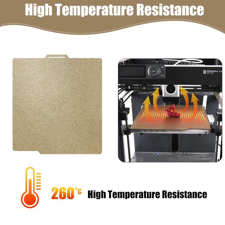 3D Printing Build Plate 257mm For Bambu Lab A1 Printer Platform, Style:PEI Double-sided Coating - Parts by buy2fix | Online Shopping UK | buy2fix