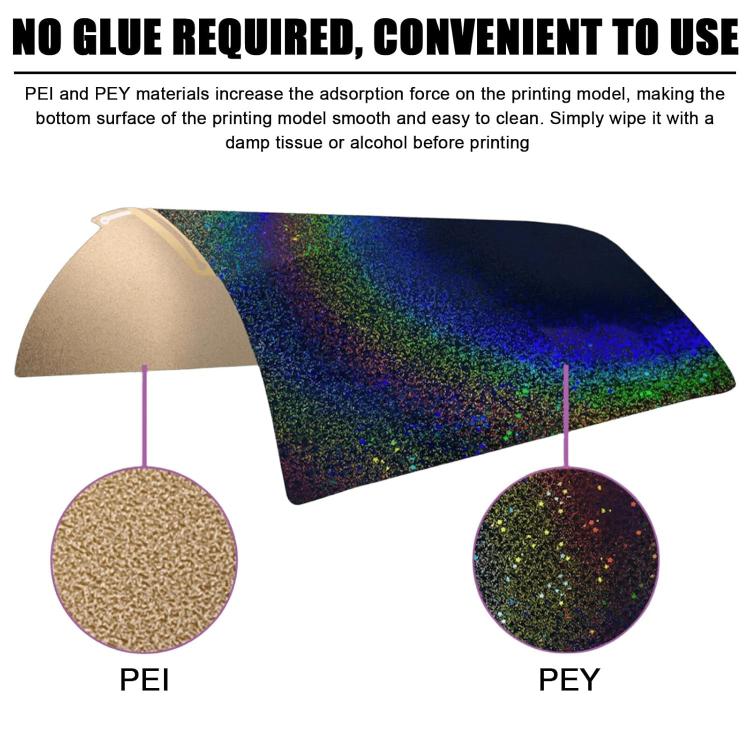 3D Printing Build Plate 257mm For Bambu Lab A1 Printer Platform, Style:PEI Coating + PEY Film - Parts by buy2fix | Online Shopping UK | buy2fix