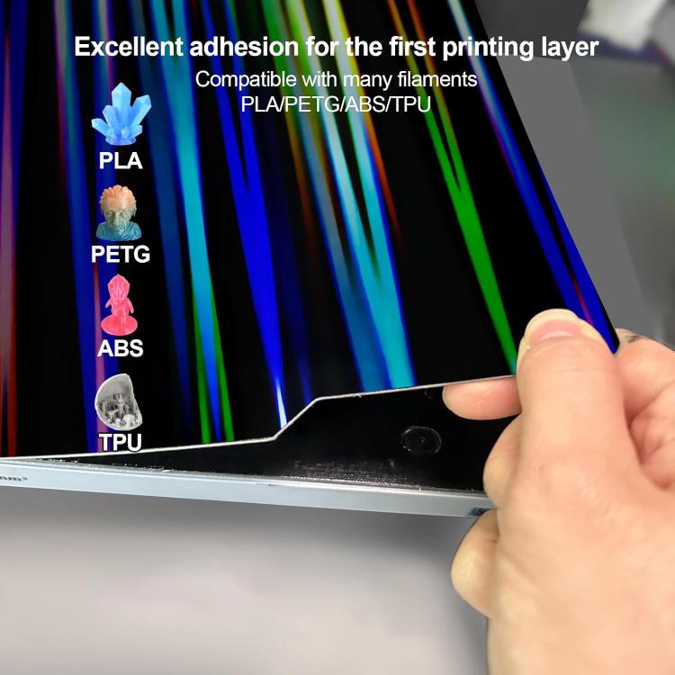 3D Printing Build Plate 257mm For Bambu Lab A1 Printer Platform, Style:Phantom Film + Beam Film - Parts by buy2fix | Online Shopping UK | buy2fix
