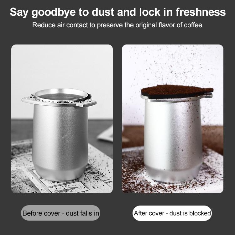 Coffee Machine Handle Dosing Cup Mug Coffee Powder Feeder with Silicone Cover For Breville 8 Series(Black) - Coffee Machine Parts by buy2fix | Online Shopping UK | buy2fix