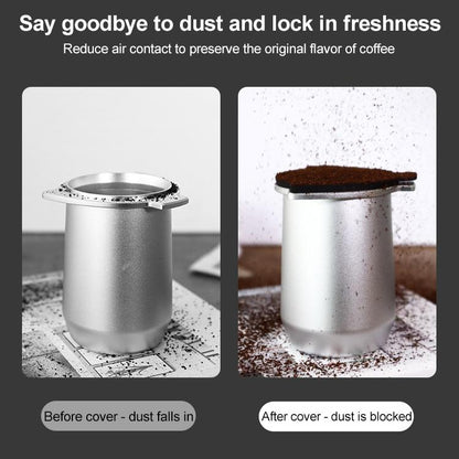 Coffee Machine Handle Dosing Cup Mug Coffee Powder Feeder with Silicone Cover For Breville 8 Series(Silver) - Coffee Machine Parts by buy2fix | Online Shopping UK | buy2fix