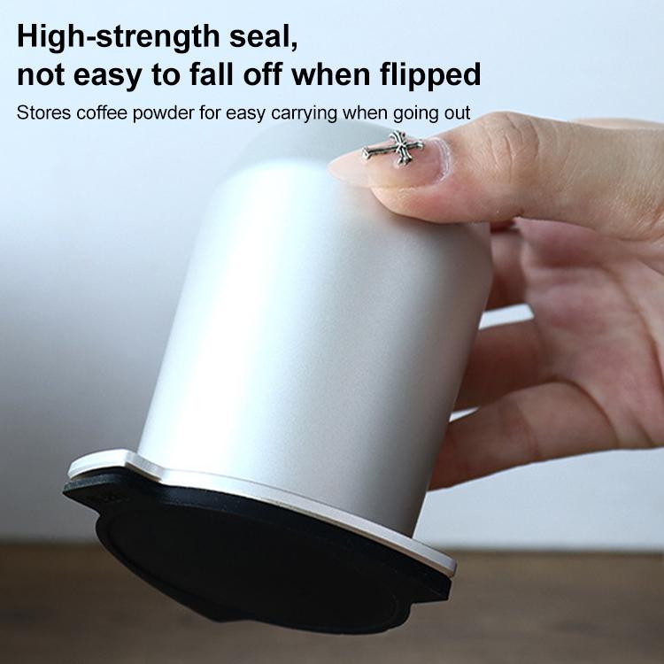 Coffee Machine Handle Dosing Cup Mug Coffee Powder Feeder with Silicone Cover For Breville 8 Series(Black) - Coffee Machine Parts by buy2fix | Online Shopping UK | buy2fix