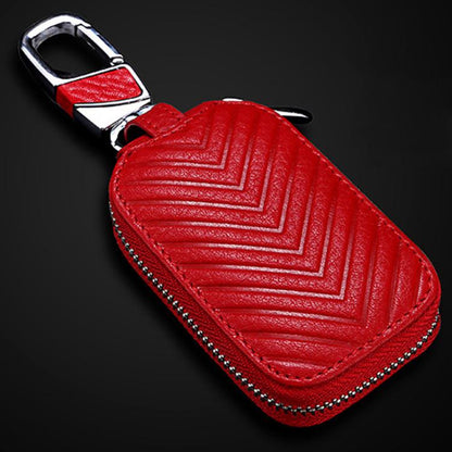 Litchi Grain PU Leather Universal Car Key Case(Red) - Car Key Cases by buy2fix | Online Shopping UK | buy2fix