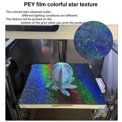 PEI Coating Smooth Starry PET Film Double-Sided 3D Printing Build Plate, Size:257x257mm - Parts by buy2fix | Online Shopping UK | buy2fix