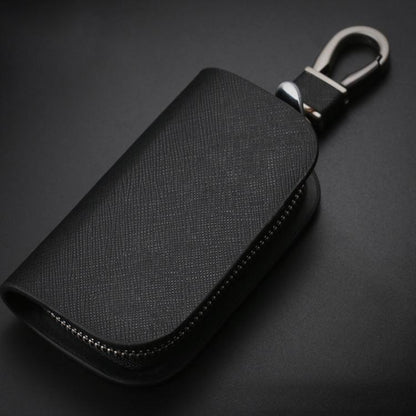Universal Car Key Case Car Key Cowhide Leather Protective Cover(Black) - Car Key Cases by buy2fix | Online Shopping UK | buy2fix