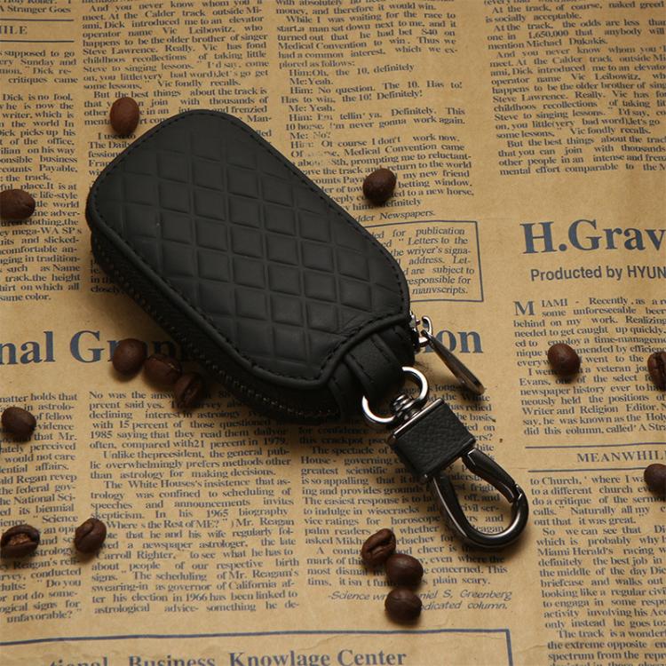 Microfiber Leather Universal Car Key Case Protective Cover(Black) - Car Key Cases by buy2fix | Online Shopping UK | buy2fix