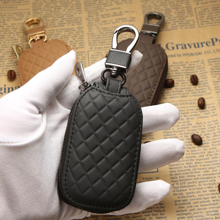 Microfiber Leather Universal Car Key Case Protective Cover(Black) - Car Key Cases by buy2fix | Online Shopping UK | buy2fix
