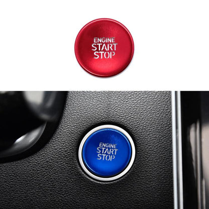 For Hyundai Tucson / Elantra 2021-2023 One-key Start Engine Key Ignition Switch Button Protective Cover(Red) - Decoration Rings by buy2fix | Online Shopping UK | buy2fix