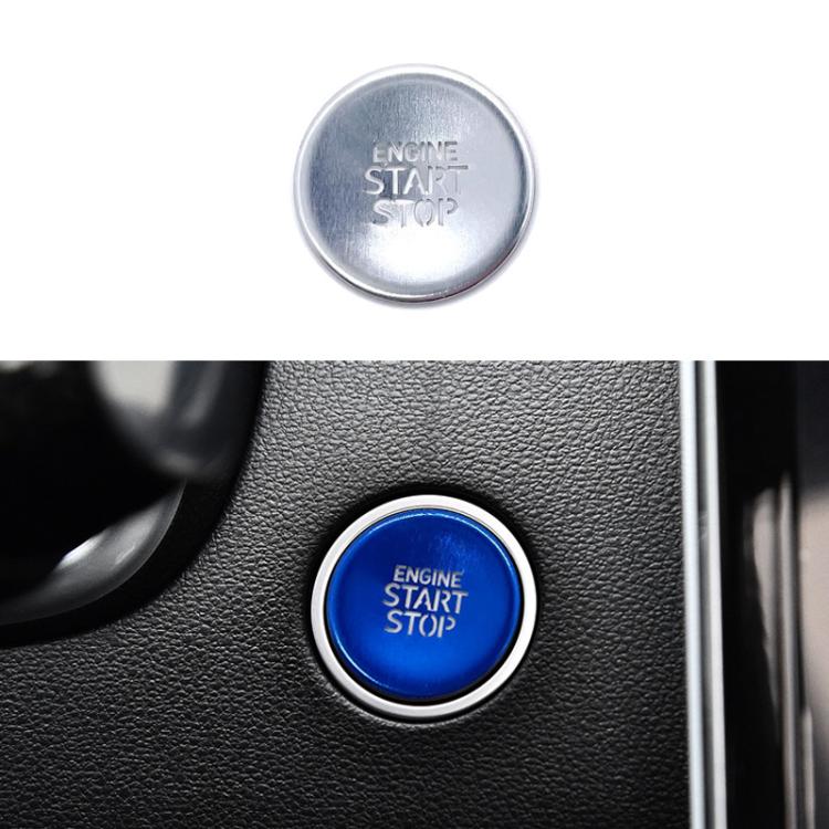For Hyundai Tucson / Elantra 2021-2023 One-key Start Engine Key Ignition Switch Button Protective Cover(Silver) - Decoration Rings by buy2fix | Online Shopping UK | buy2fix