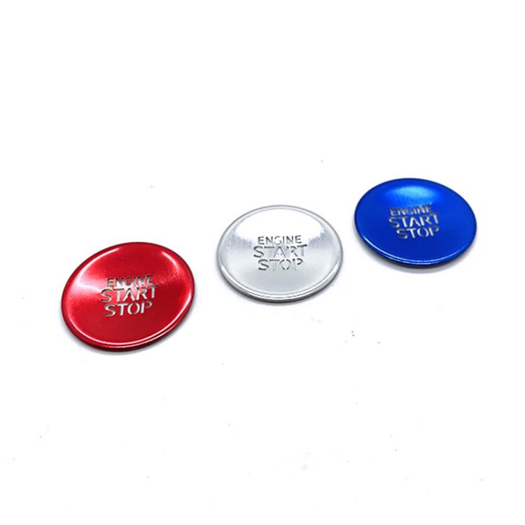 For Hyundai Tucson / Elantra 2021-2023 One-key Start Engine Key Ignition Switch Button Protective Cover(Red) - Decoration Rings by buy2fix | Online Shopping UK | buy2fix