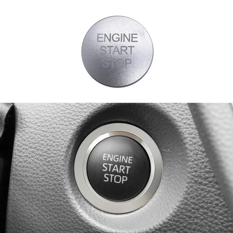 For Toyota Corolla Cross / Yaris Car One-key Start Engine Key Ignition Switch Decorative Ring Cover, Style:Gasoline Version(Silver) - Decoration Rings by buy2fix | Online Shopping UK | buy2fix