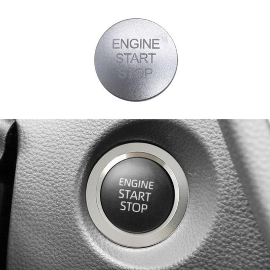 For Toyota Corolla Cross / Yaris Car One-key Start Engine Key Ignition Switch Decorative Ring Cover, Style:Gasoline Version(Silver) - Decoration Rings by buy2fix | Online Shopping UK | buy2fix