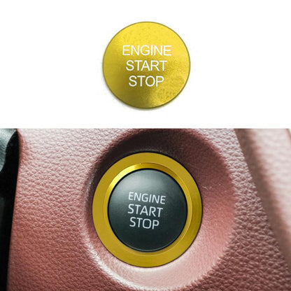 For Toyota Corolla Cross / Yaris Car One-key Start Engine Key Ignition Switch Decorative Ring Cover, Style:Gasoline Version(Gold) - Decoration Rings by buy2fix | Online Shopping UK | buy2fix