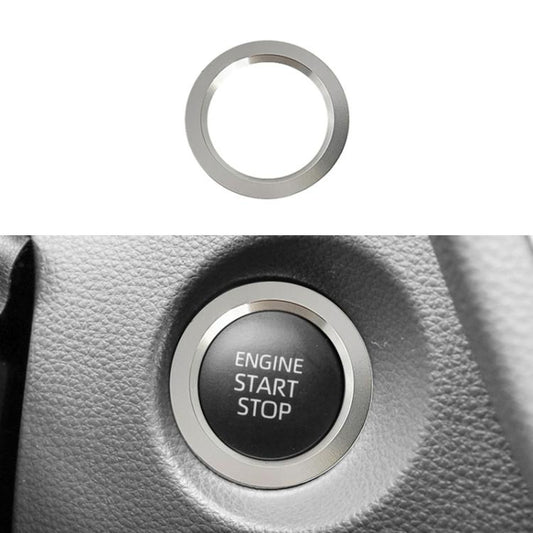 For Toyota Corolla Cross / Yaris Car One-key Start Engine Key Ignition Switch Decorative Ring Cover, Style:Outer Ring(Silver) - Decoration Rings by buy2fix | Online Shopping UK | buy2fix
