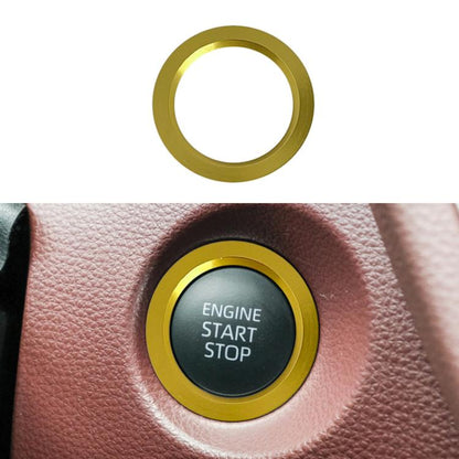 For Toyota Corolla Cross / Yaris Car One-key Start Engine Key Ignition Switch Decorative Ring Cover, Style:Outer Ring(Gold) - Decoration Rings by buy2fix | Online Shopping UK | buy2fix