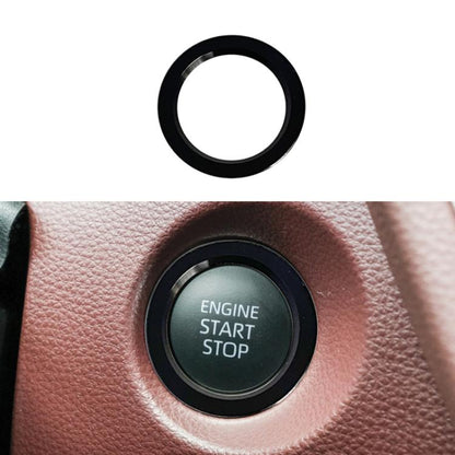 For Toyota Corolla Cross / Yaris Car One-key Start Engine Key Ignition Switch Decorative Ring Cover, Style:Outer Ring(Black) - Decoration Rings by buy2fix | Online Shopping UK | buy2fix