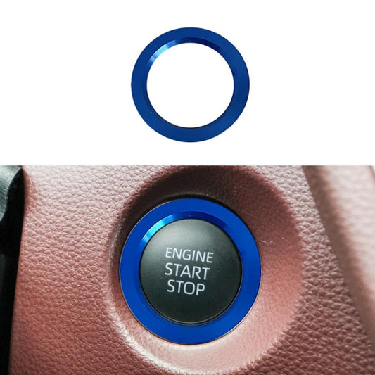 For Toyota Corolla Cross / Yaris Car One-key Start Engine Key Ignition Switch Decorative Ring Cover, Style:Outer Ring(Blue) - Decoration Rings by buy2fix | Online Shopping UK | buy2fix