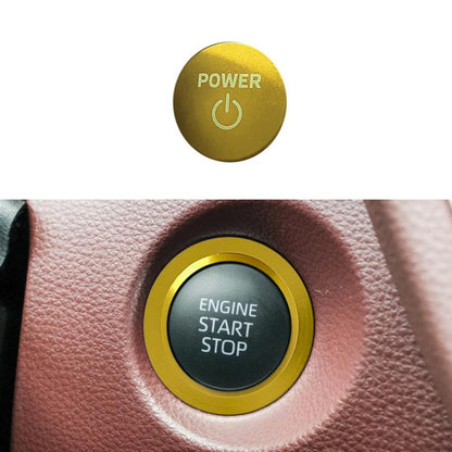 For Toyota Corolla Cross / Yaris Car One-key Start Engine Key Ignition Switch Decorative Ring Cover, Style:Hybrid Version(Gold) - Decoration Rings by buy2fix | Online Shopping UK | buy2fix