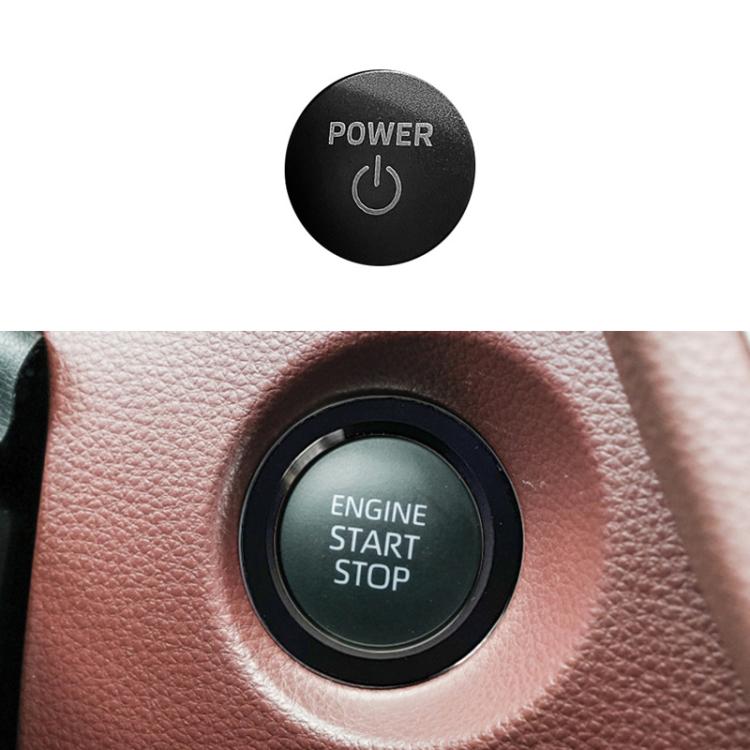 For Toyota Corolla Cross / Yaris Car One-key Start Engine Key Ignition Switch Decorative Ring Cover, Style:Hybrid Version(Black) - Decoration Rings by buy2fix | Online Shopping UK | buy2fix