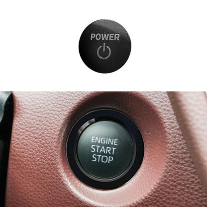 For Toyota Corolla Cross / Yaris Car One-key Start Engine Key Ignition Switch Decorative Ring Cover, Style:Hybrid Version(Black) - Decoration Rings by buy2fix | Online Shopping UK | buy2fix
