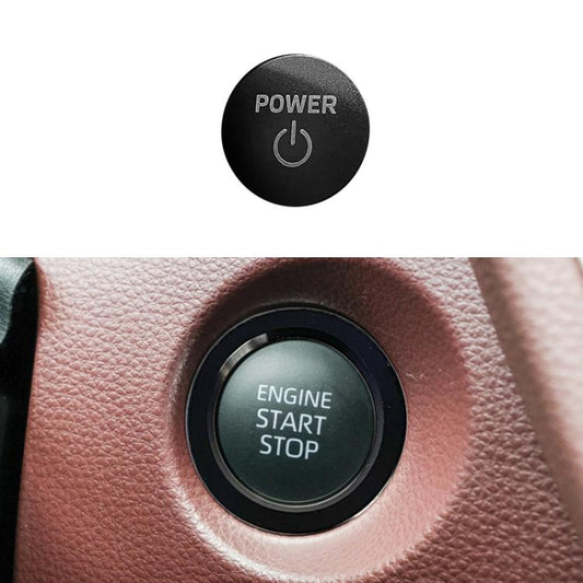 For Toyota Corolla Cross / Yaris Car One-key Start Engine Key Ignition Switch Decorative Ring Cover, Style:Hybrid Version(Black) - Decoration Rings by buy2fix | Online Shopping UK | buy2fix