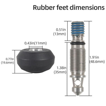 BEXIN FT-13 3/8 Screw Rubber Feet Pads Tripod Anti-Slip Foot Pad(Black) - Other Accessories by BEXIN | Online Shopping UK | buy2fix