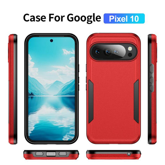 For Google Pixel 10 Pioneer Armor Heavy Duty PC + TPU Phone Case(Red+Black) - Google Cases by buy2fix | Online Shopping UK | buy2fix