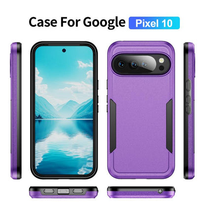 For Google Pixel 10 Pioneer Armor Heavy Duty PC + TPU Phone Case(Purple+Black) - Google Cases by buy2fix | Online Shopping UK | buy2fix