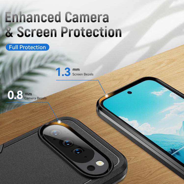 For Google Pixel 10 Pro Pioneer Armor Heavy Duty PC + TPU Phone Case(Black) - Google Cases by buy2fix | Online Shopping UK | buy2fix