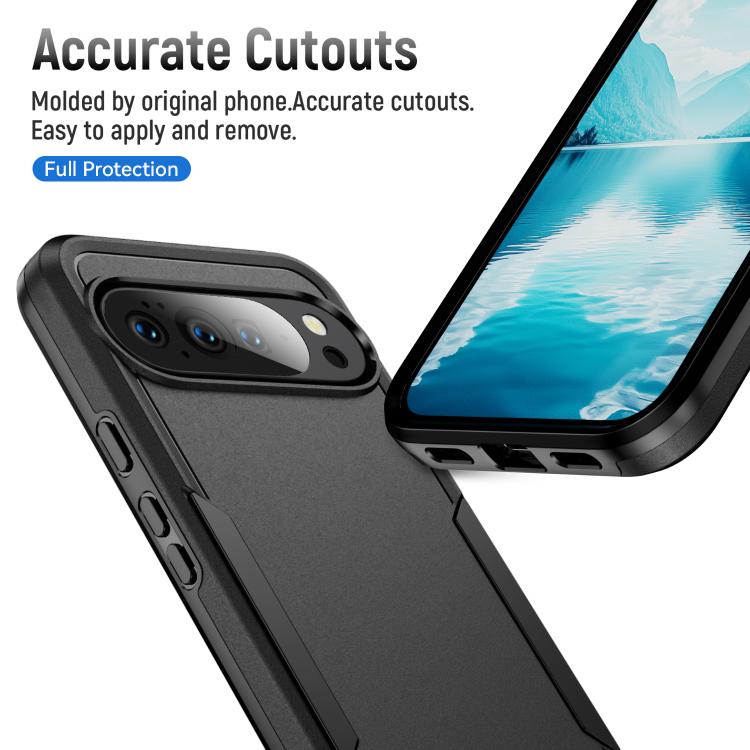 For Google Pixel 10 Pro Pioneer Armor Heavy Duty PC + TPU Phone Case(Black) - Google Cases by buy2fix | Online Shopping UK | buy2fix