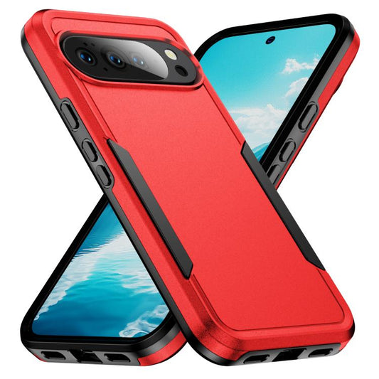 For Google Pixel 10 Pro Pioneer Armor Heavy Duty PC + TPU Phone Case(Red+Black) - Google Cases by buy2fix | Online Shopping UK | buy2fix