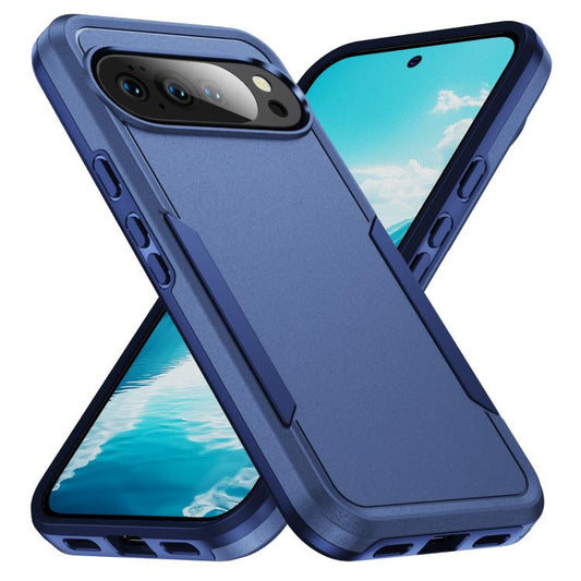 For Google Pixel 10 Pro Pioneer Armor Heavy Duty PC + TPU Phone Case(Blue) - Google Cases by buy2fix | Online Shopping UK | buy2fix